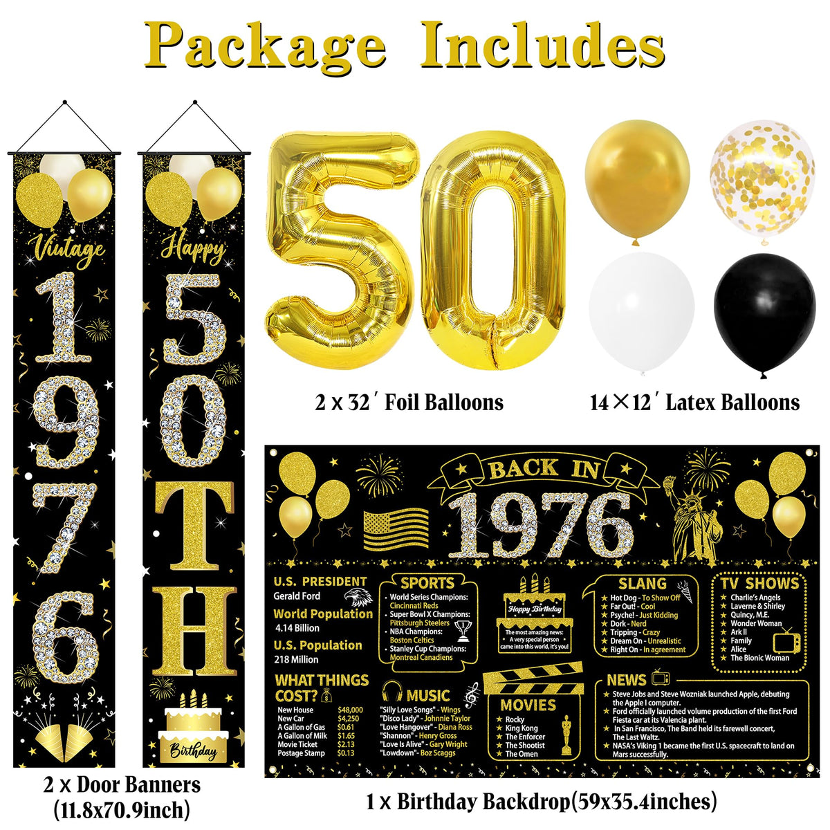 Roetyce 50th birthday cake topper for a polished centerpiece