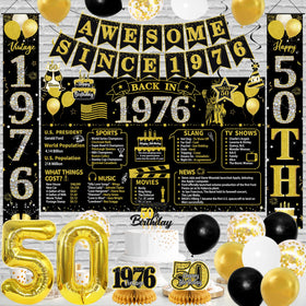 Roetyce 50th birthday door banner welcoming guests with style
