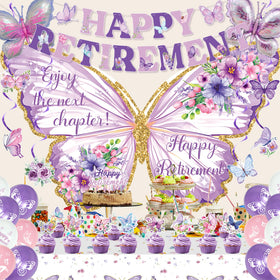 Roetyce butterfly aluminum balloons add elegant accents.
