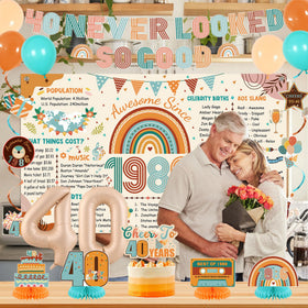Roetyce cake topper features 40 for personalized milestone accents