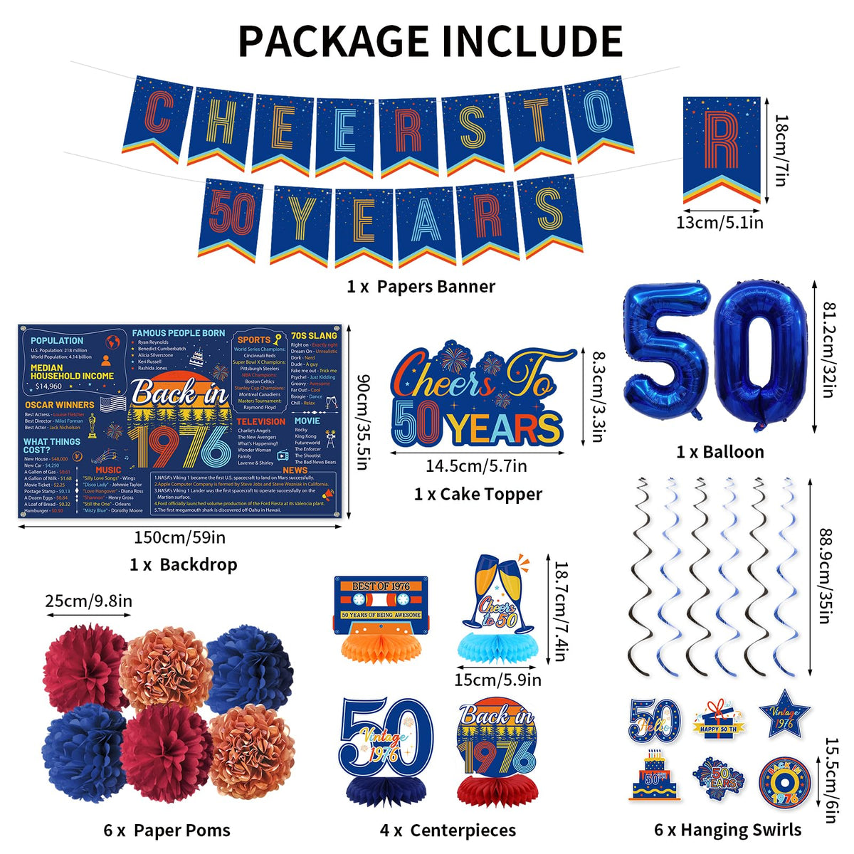Roetyce Cheers To 50 Years banner adds festive branding for memorable photos