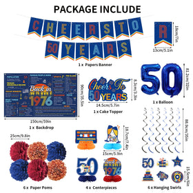 Roetyce Cheers To 50 Years banner adds festive branding for memorable photos