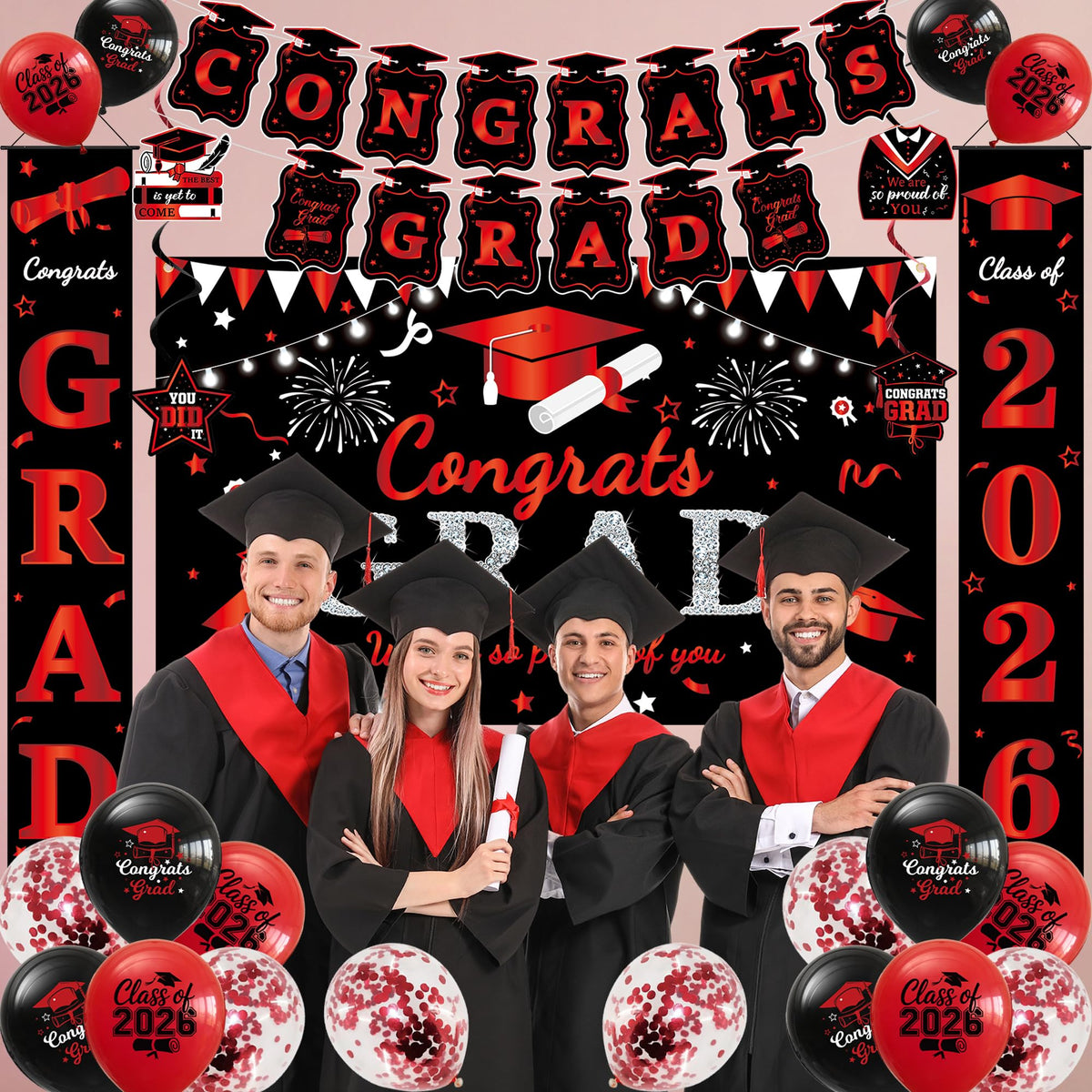 Roetyce Class of 2026 door banner welcomes guests stylishly