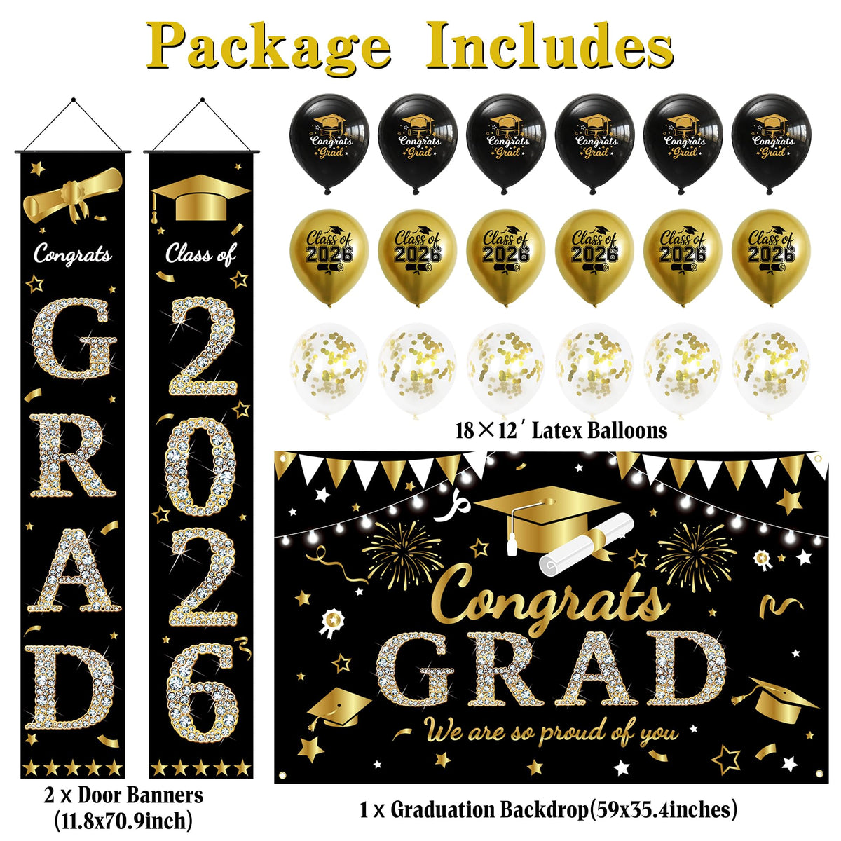Roetyce Class of 2026 door banner brightens entryways for memorable entrances