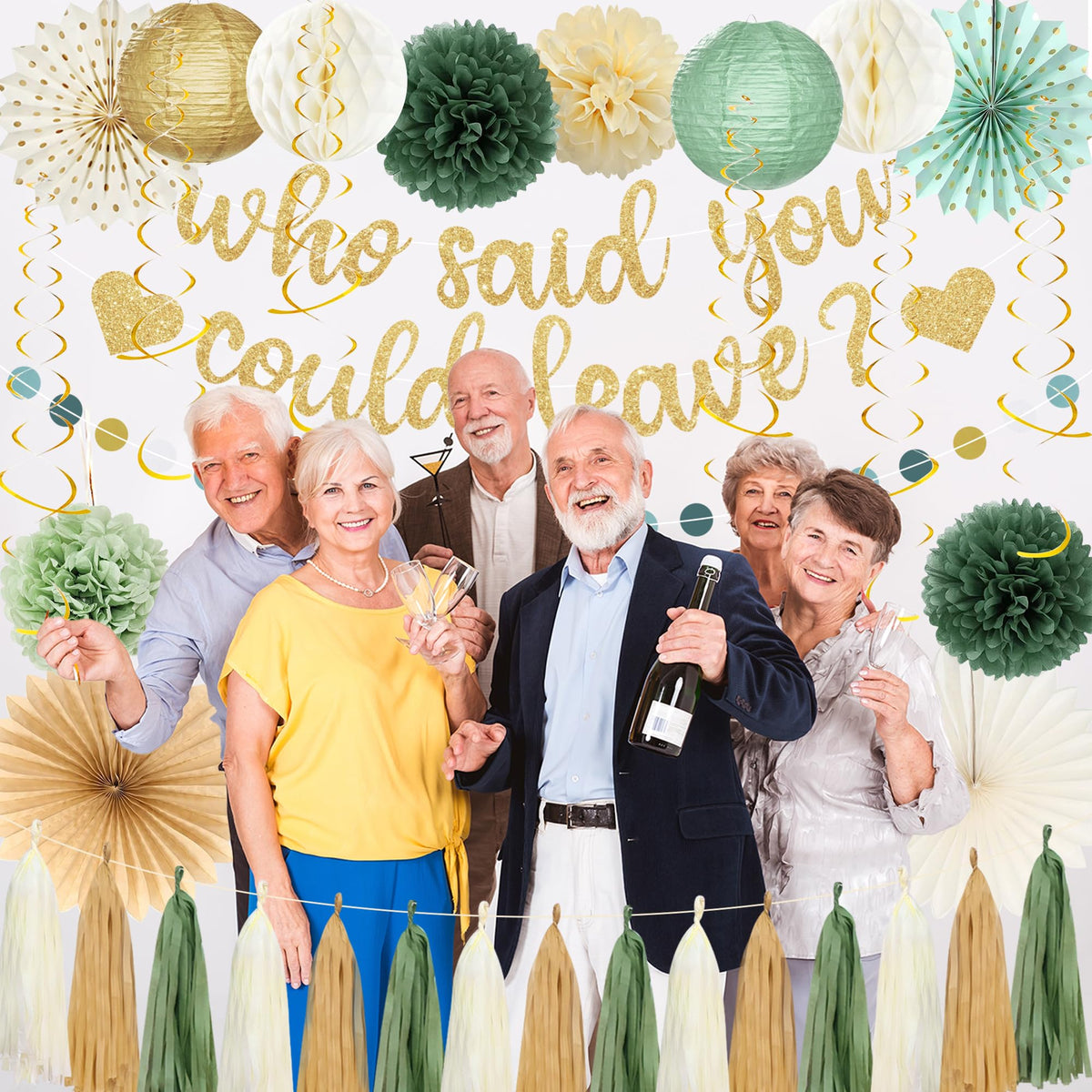 Roetyce farewell backdrop kit combines items for a cohesive party scene