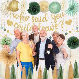 Roetyce farewell backdrop kit combines items for a cohesive party scene