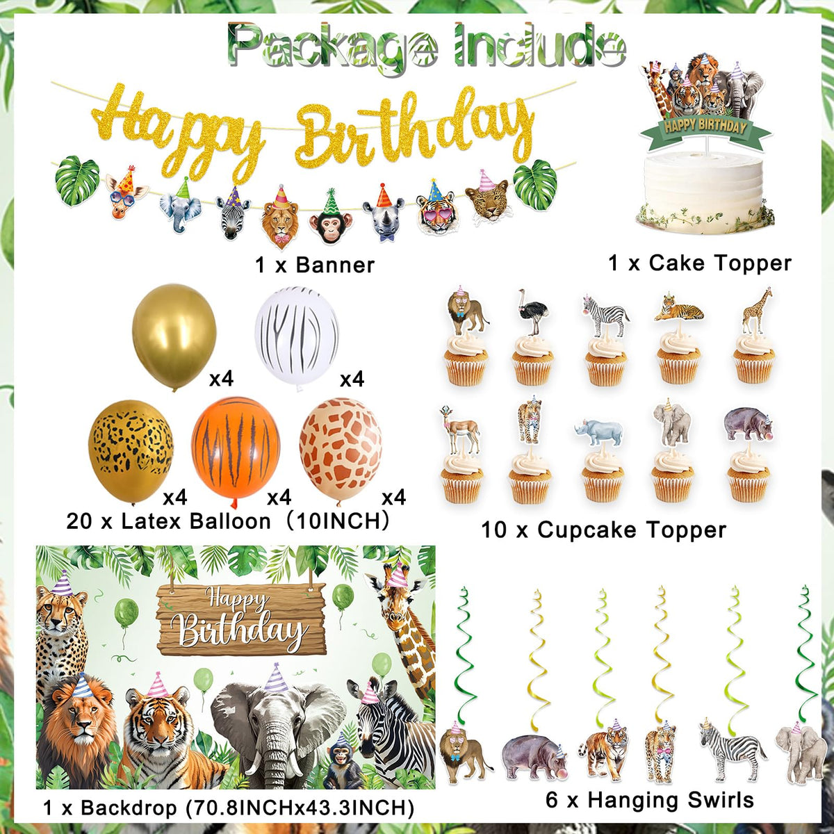 Roetyce gold glitter birthday banner adds festive shine.