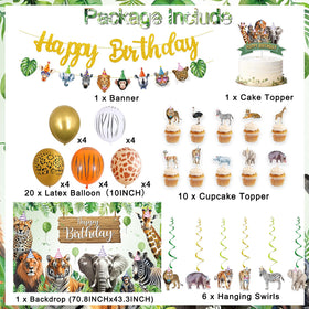Roetyce gold glitter birthday banner adds festive shine.