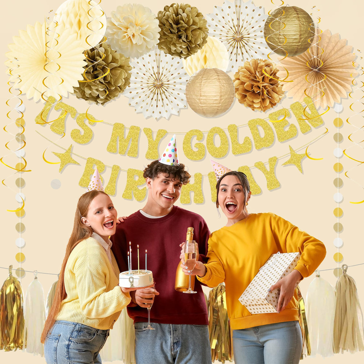 Roetyce paper lanterns illuminate corners with a soft festive glow.