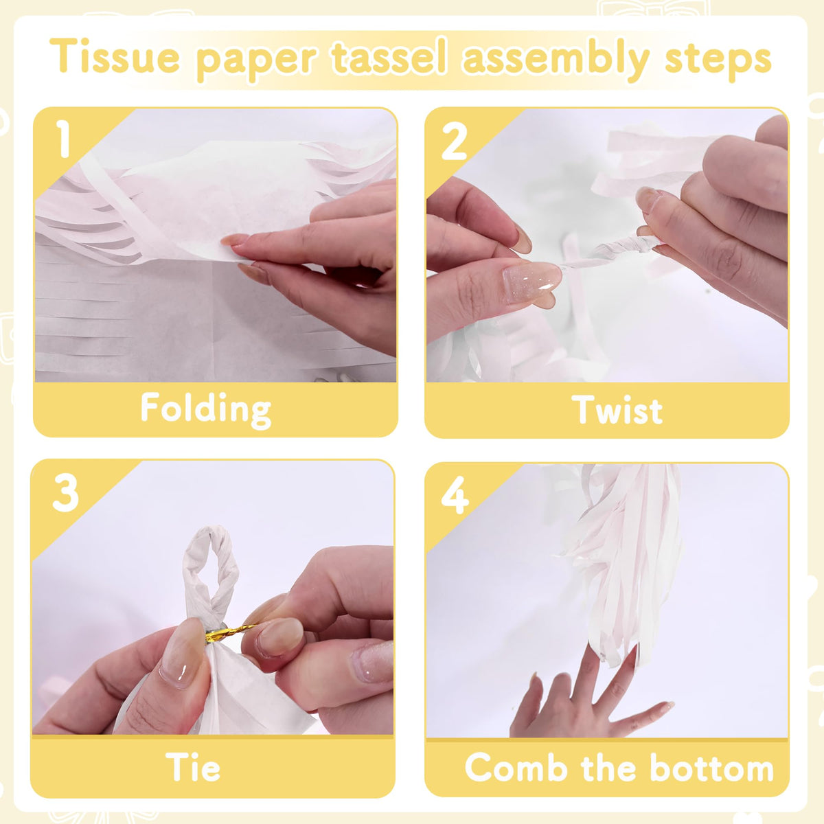 Roetyce tasseled banner introduces movement and texture to the setup.