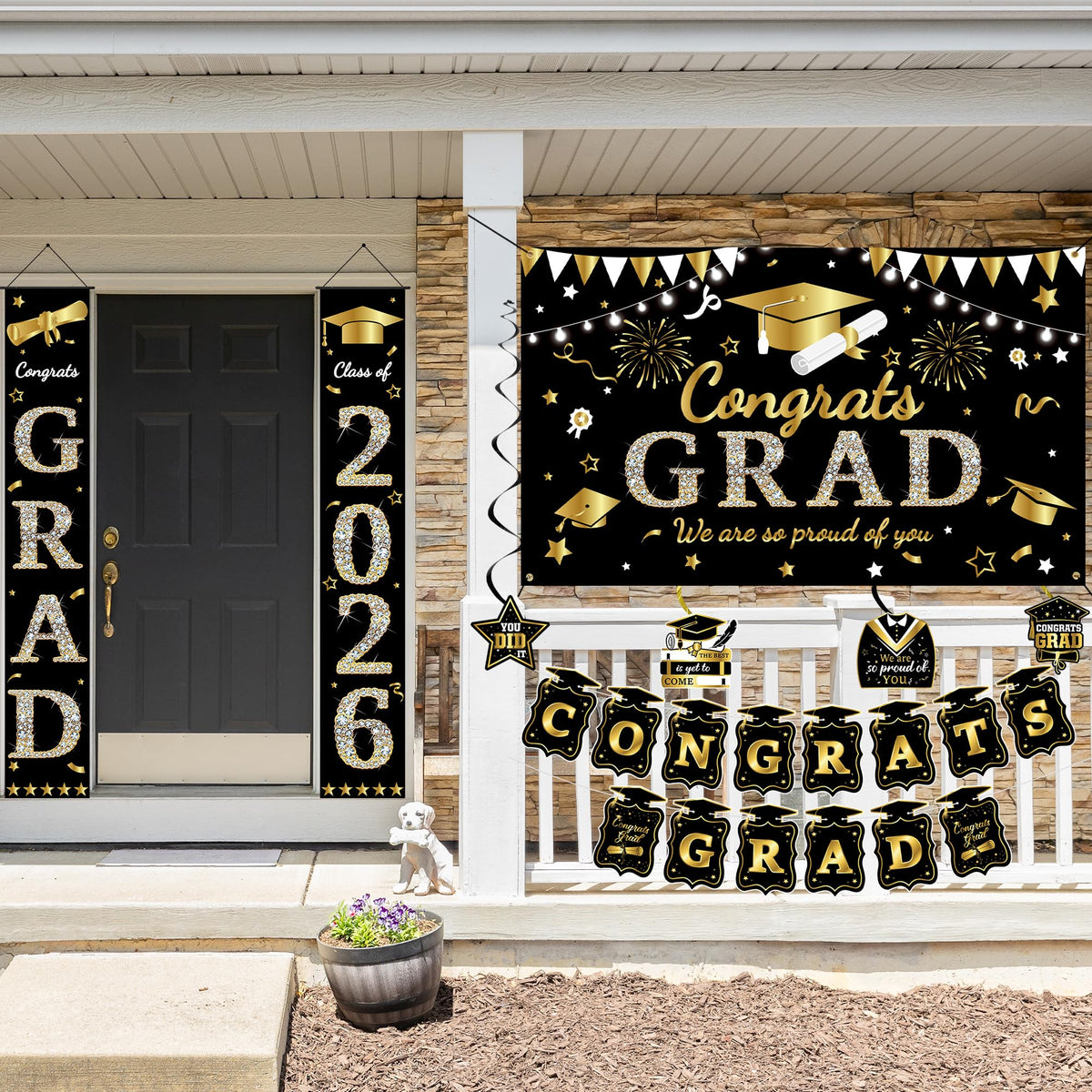 Roetyce graduation party setup ideal for indoor or outdoor celebrations