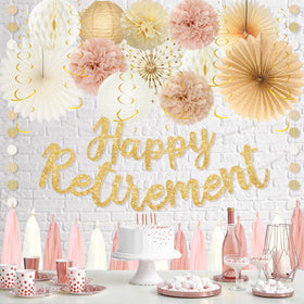 Roetyce Hanging Swirls brighten ceilings for a celebratory atmosphere