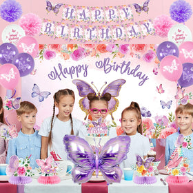 Roetyce latex balloons in pink and purple brighten any party scene