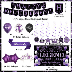 Roetyce Legend Has Retired backdrop adds bold contrast for memorable retirement party photos