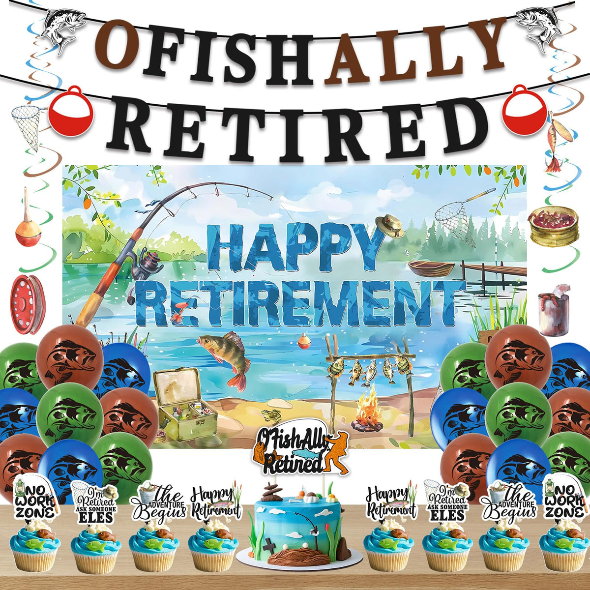 Roetyce Ofishally Retired banner for a standout retirement photo backdrop.