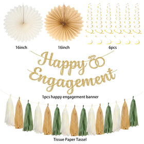 Roetyce paper lanterns in gold and green add warm ambience to venues.