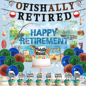 Roetyce Retirement cake topper complements the cake with playful flair.