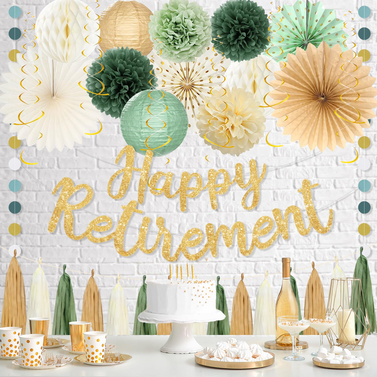 Roetyce retirement kit hanging swirls—dynamic decor for wall dimension