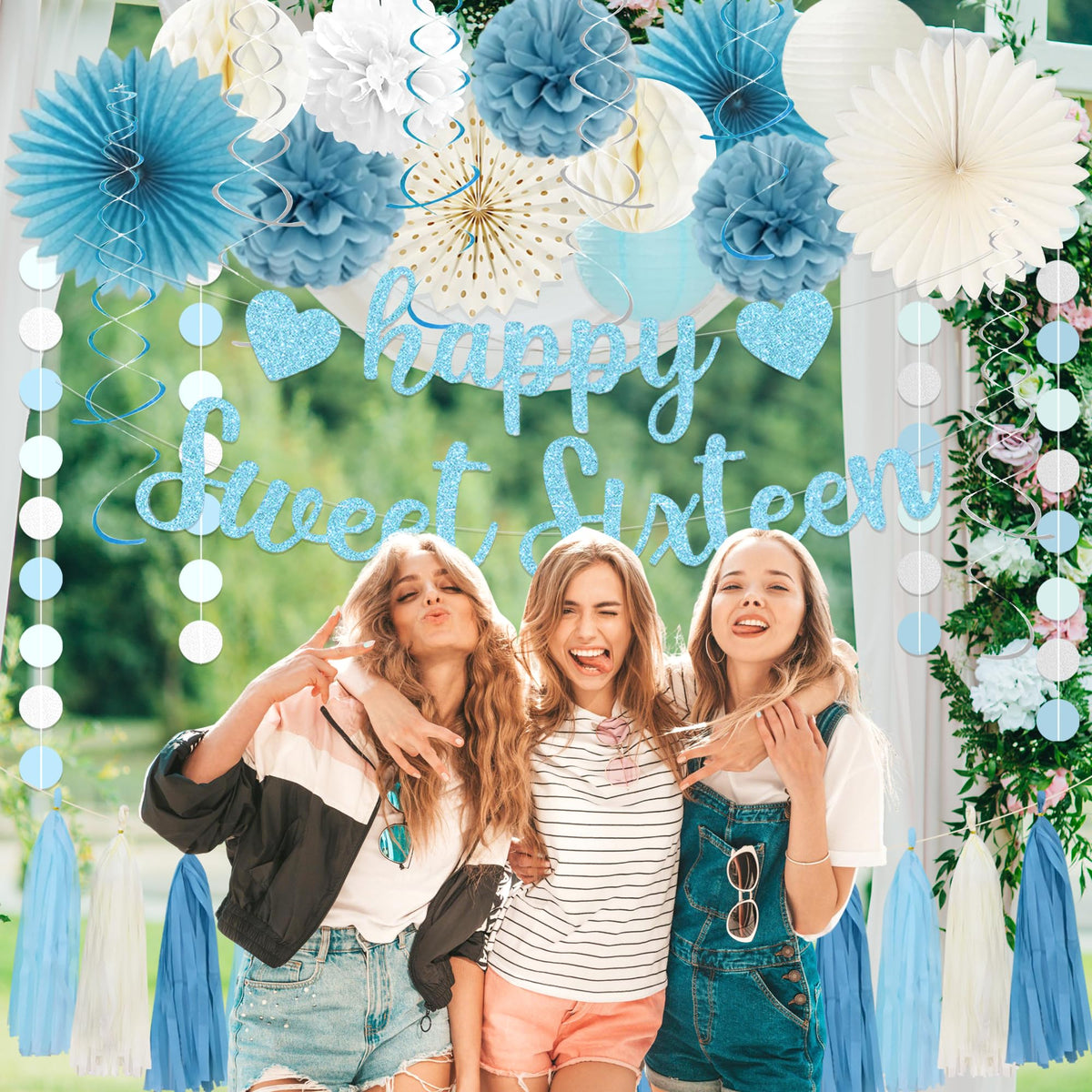 Roetyce sweet sixteen backdrop kit helps create a memorable photo moment