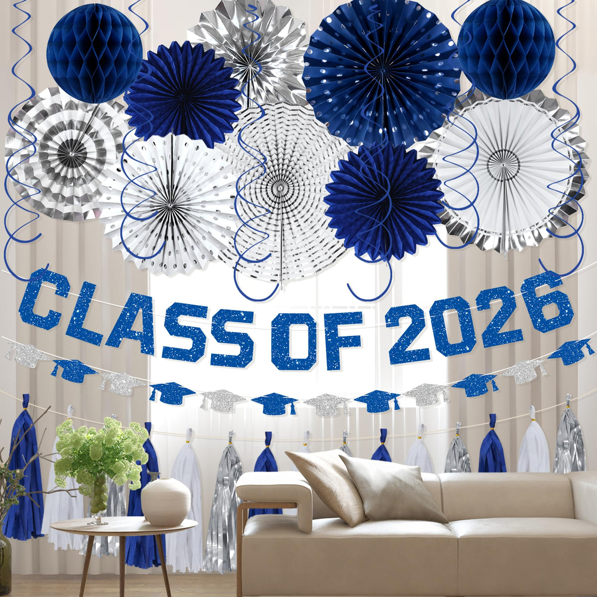 Roetyce tasselled banner accents the photo area with shimmer.