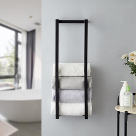 Roeveca small-space bath storage rack frees counter clutter and enhances style.