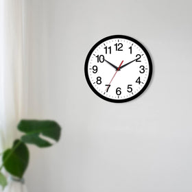 Rohioue wall clock in living room as stylish centerpiece