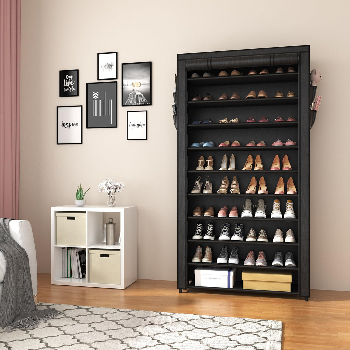 ROJASOP free-standing storage for closets, foyers, and garages.