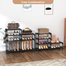 ROJASOP supports up to 15 lbs per tier for heavy footwear