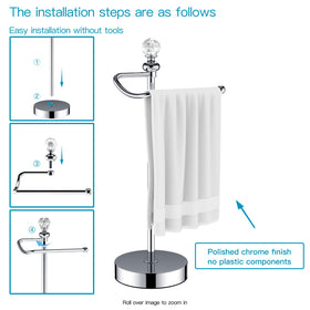 ROLABAM compact base design saves counter space in small bathrooms
