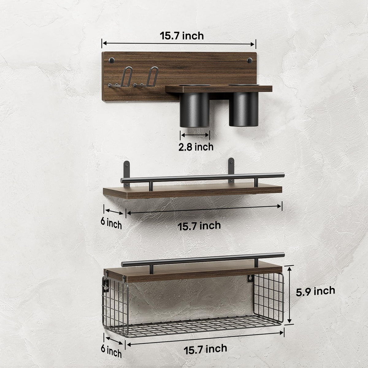 RoleDes guardrail protects delicate items on the thickened shelf edge.