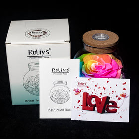 roliys never-withered rose decor for elegant table setting