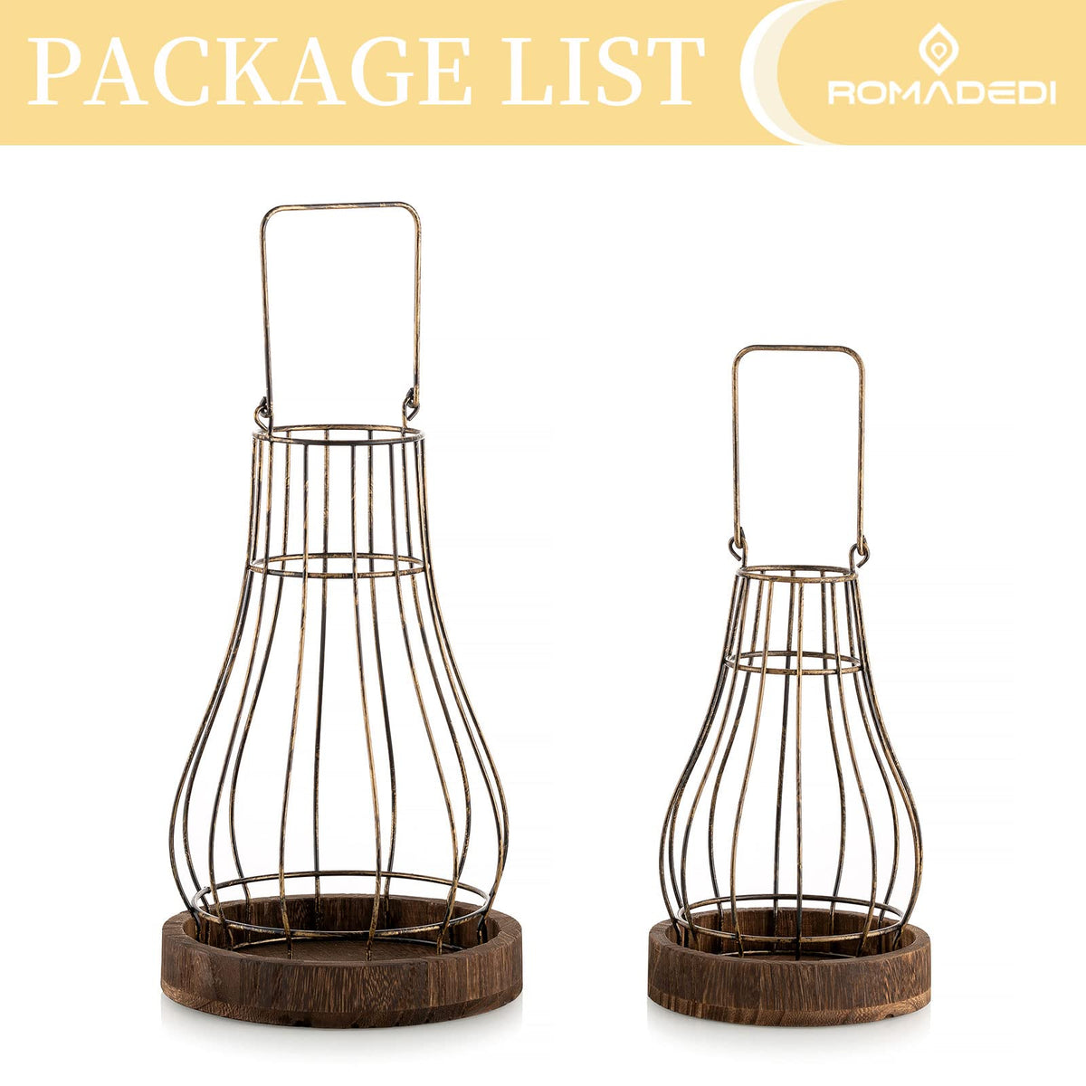 Romadedi lanterns complement Christmas tables with flameless candles.
