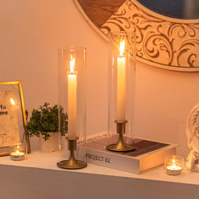 Romadedi taper candle holders bulk for versatile centerpieces at celebrations