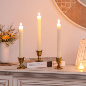 Romadedi Victorian-style candlesticks on a dining table for festive ambience