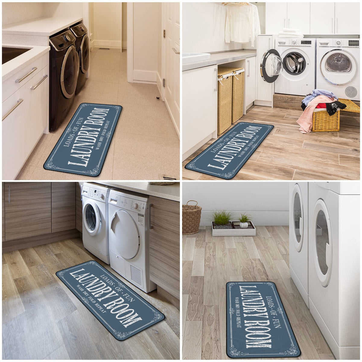 ROMAMIGO rug with anti-skid backing for secure grip on floors