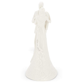 Roman porcelain-finish topper with intricate detail for a refined wedding look