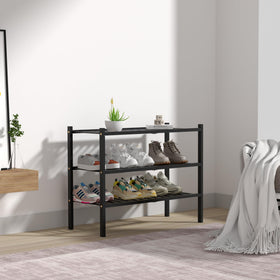 Romguar Craft bamboo shelves maximize space while keeping shoes organized and accessible