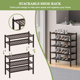 ROMGUAR CRAFT assembly guide bamboo rack showing easy setup steps