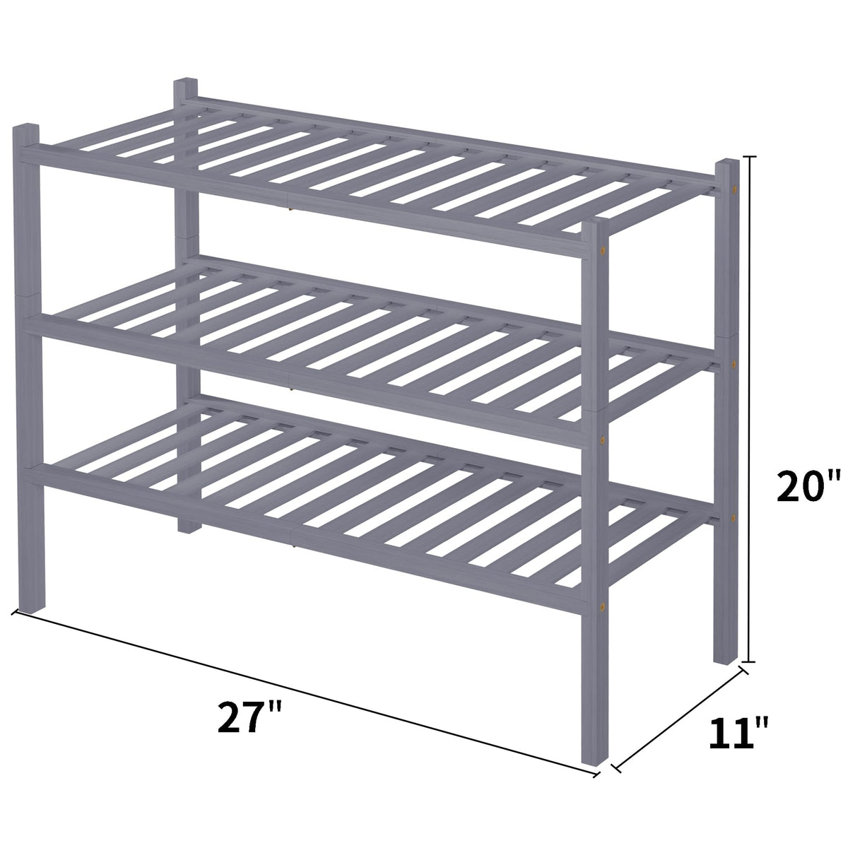 ROMGUAR CRAFT bamboo shoe rack durable finish for everyday use
