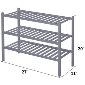 ROMGUAR CRAFT bamboo shoe rack durable finish for everyday use