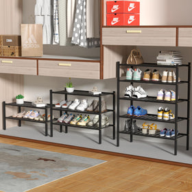 ROMGUAR CRAFT bamboo shoe rack multifunctional storage for towels, books, or decor