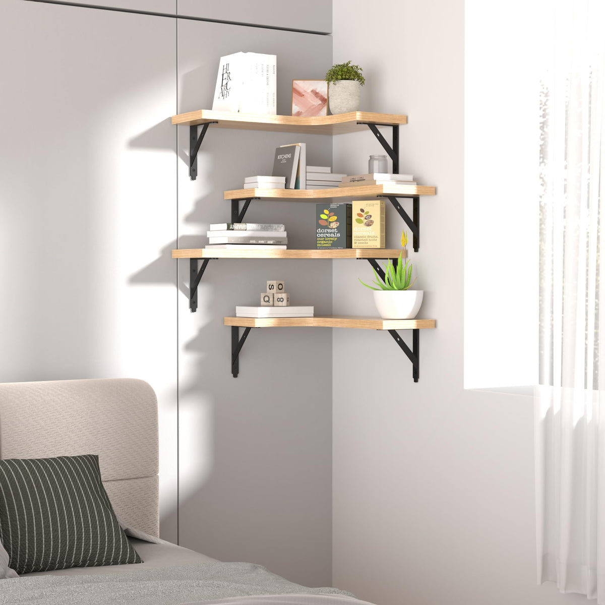 ROMGUAR CRAFT easy installation guide for corner shelves