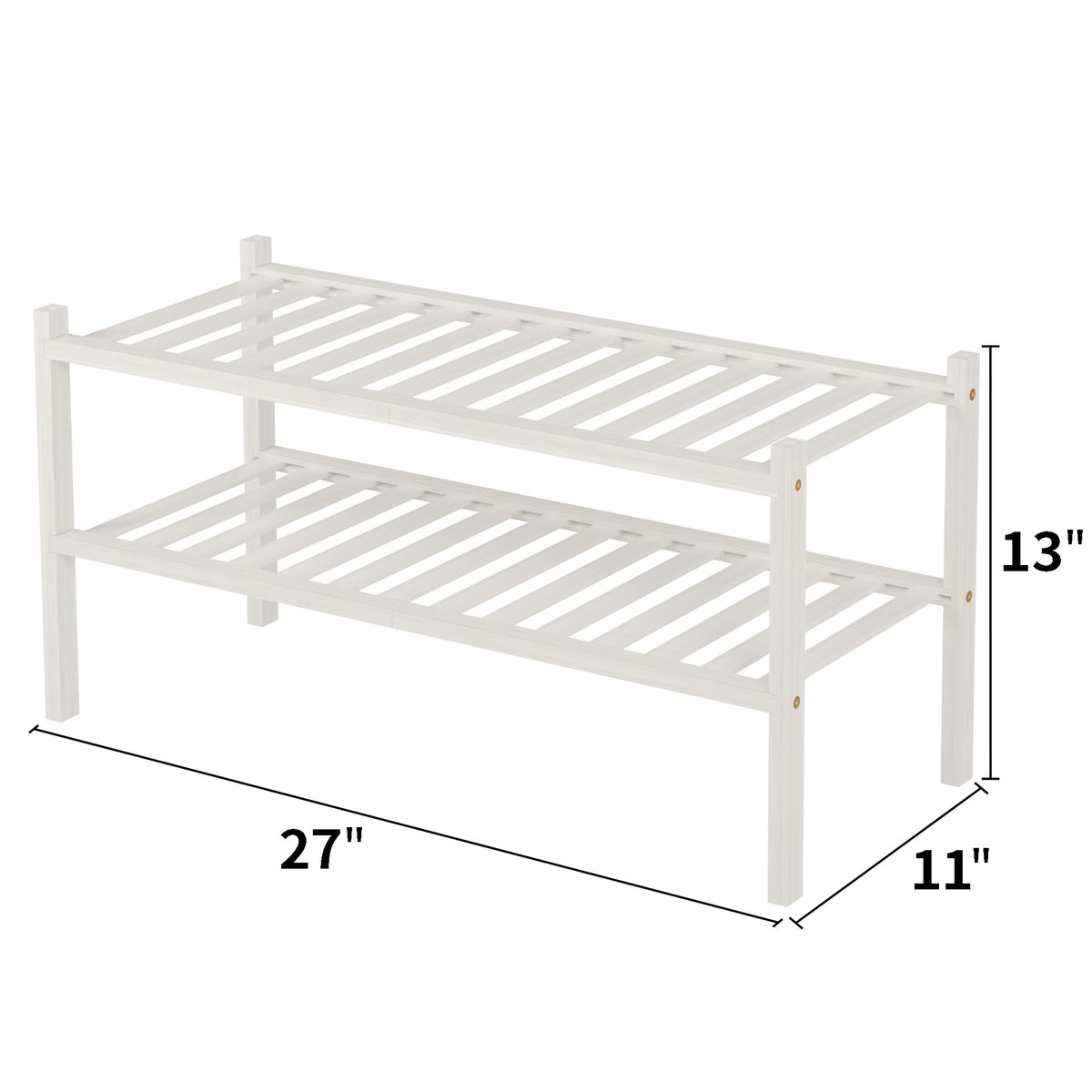 ROMGUAR CRAFT entryway bamboo rack shows natural texture and durable construction.
