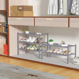 ROMGUAR CRAFT entryway shoe rack stackable in a modern foyer
