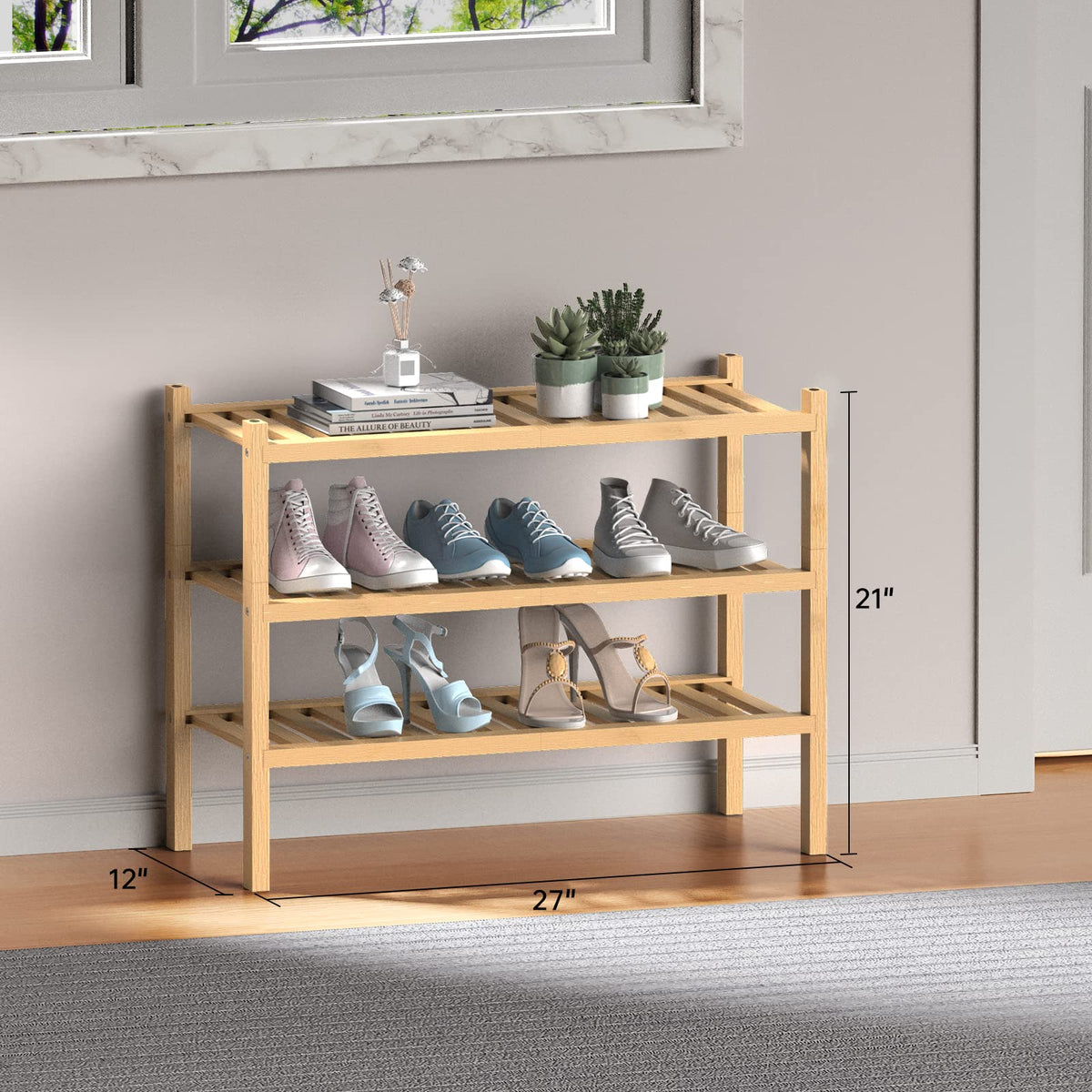 ROMGUAR CRAFT natural bamboo texture enhances home décor
