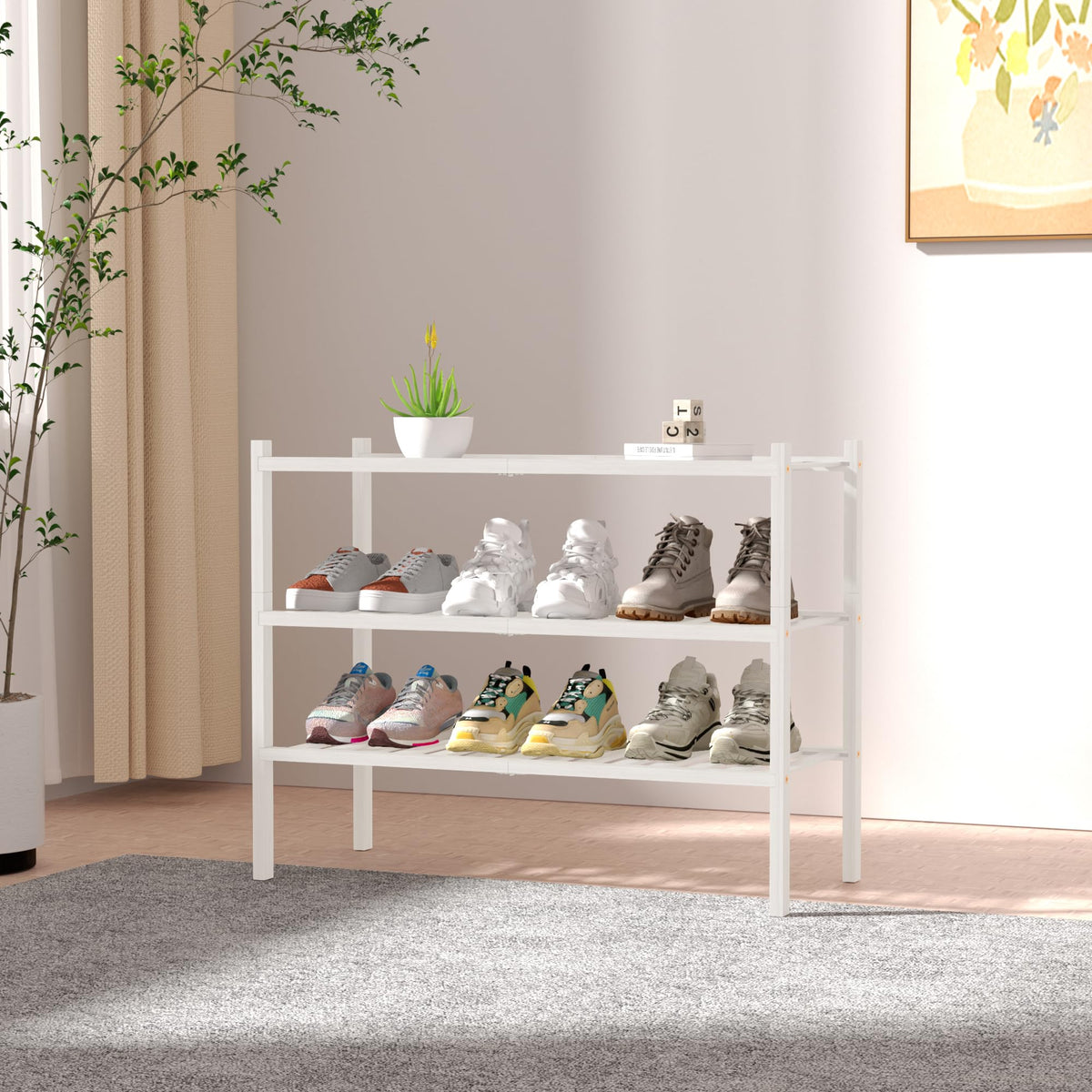 ROMGUAR CRAFT stackable design demonstrates adjustable height for small spaces