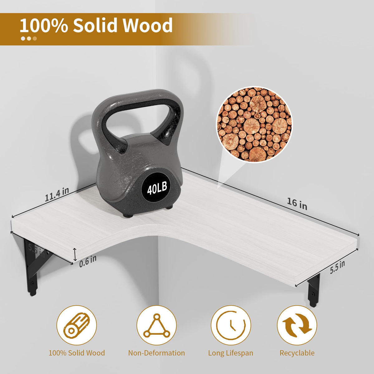 ROMGUAR CRAFT close-up of waterproof white finish on durable wood surface