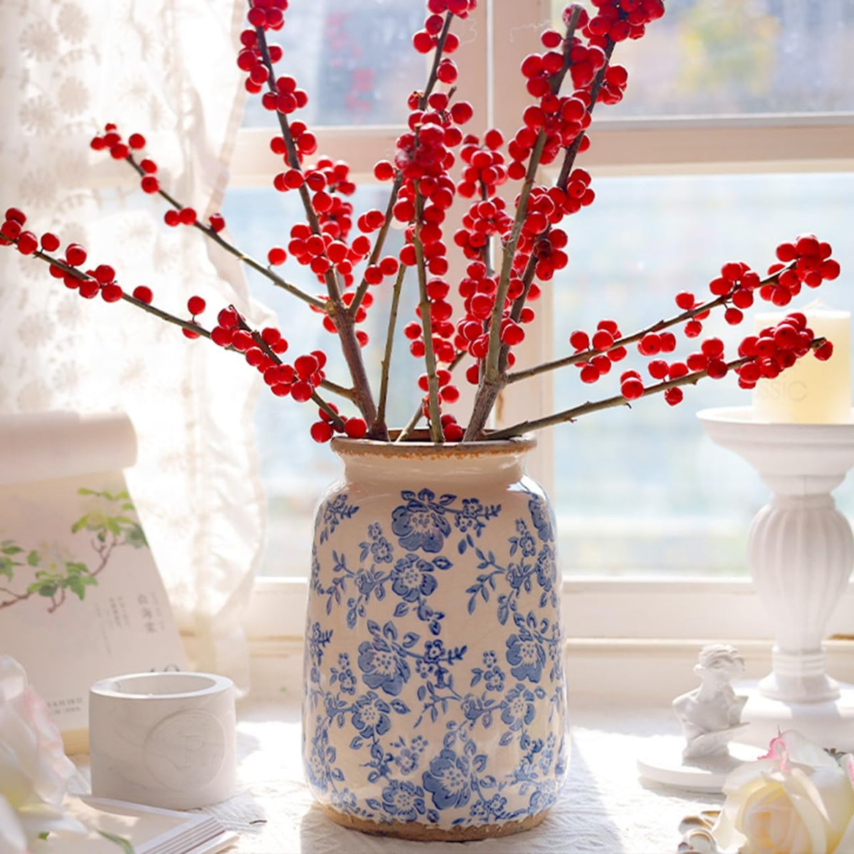 Ronasip blue-and-white decor for living rooms, balconies, sunrooms