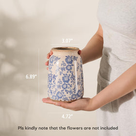 Ronasip compact ceramic vase with stable base protects furniture
