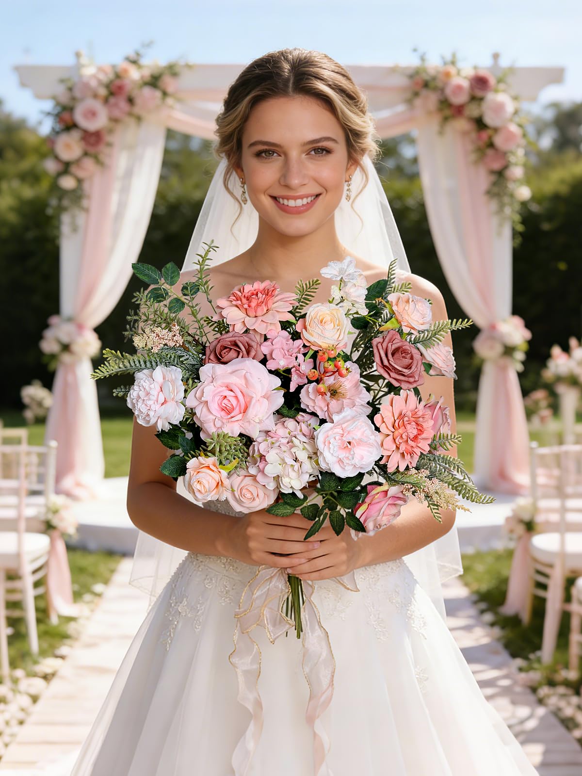 Rongflower green leaves and accessories support flexible, full-looking arrangements